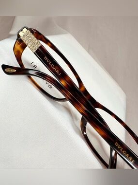 Bulgari Women's Tortoiseshell Optical Glasses - Brown